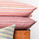 Ceannis striped cushion cover in pink, 50 cm