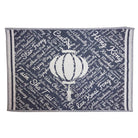 Denim Hong Kong tea towel, woven cotton, styled