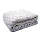 Ceannis Egg White Throw fake fur NEW!