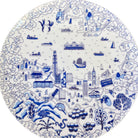 Faux Willow Series HK 8'' Plate Blue set of 4