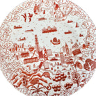 Faux Willow Series HK 8'' Plate Red set of 4