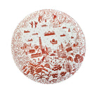 Faux Willow Series HK 8'' Plate Red set of 4