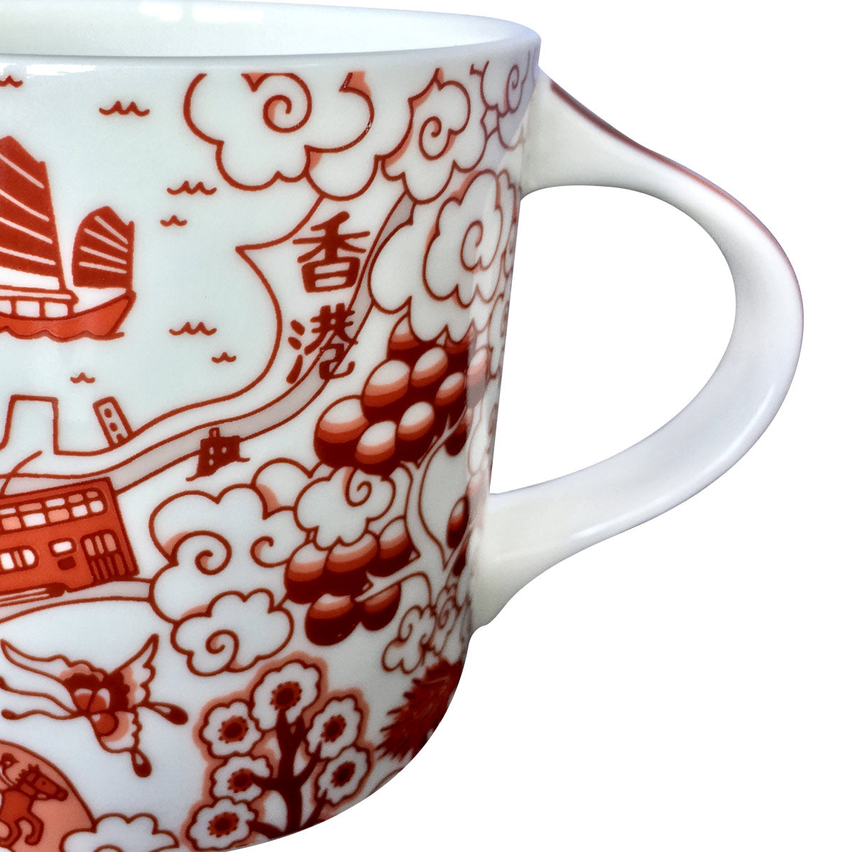 Faux Willow Series HK Mug Red - Faux, INSIDE Hong Kong