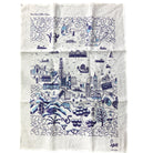 Faux Willow Series HK Tea Towel Blue