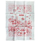 Faux Willow Series HK Tea Towel Red