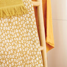 Forget Me Not terry cotton bath towel by Citta Design, styled detail