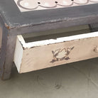Hand painted teak wood desk in Rose - INSIDE, INSIDE Hong Kong