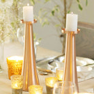 Handmade copper candle holder