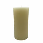 Ivory pillar candle, 10 cm diameter, top view