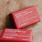 Kakadu Plum and Red Clay body bar, 200g, French triple milled, vegan friendly