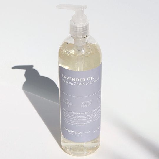 Lavender Oil castile body wash, 500ml, naturally derived, vegan friendly