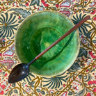 Long-handled horn stirring spoon, for tea, coffee or cocktails, handcrafted