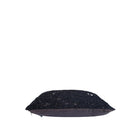 Black embroidered Lyda cushion, cotton, detail view