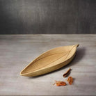 Masala mango wood platter, hand painted, natural, 39 x 13 cm