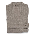 Men's Linen Blk/Nat Dressing Gown
