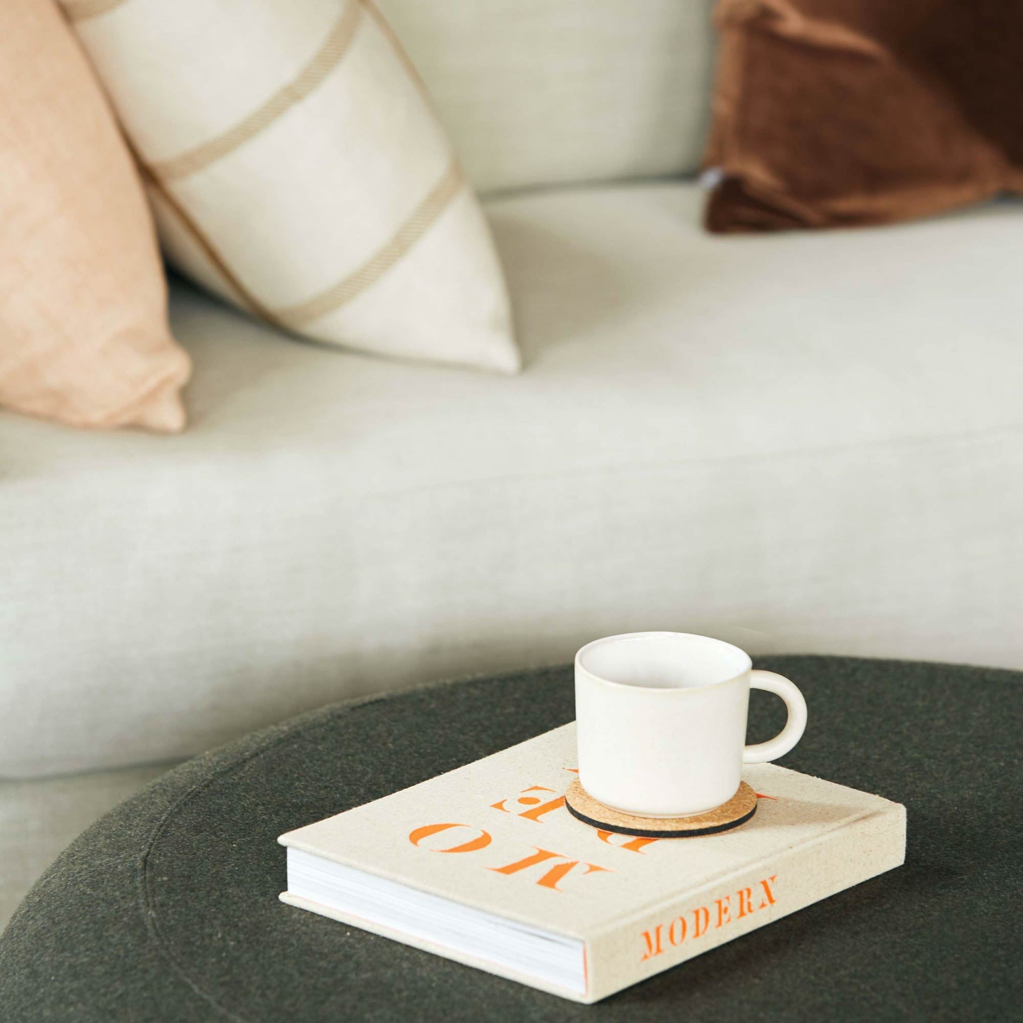 White stoneware cafe mug by Citta