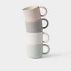 Grey stoneware cafe mug by Citta