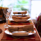 Natural linen hemstitch napkins, set of two, 45 x 45 cm, detail view