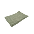Olive terry cotton bath mat, 55 by 83 cm