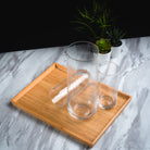 Optic glass carafe, handmade, 1400 ml capacity, styled