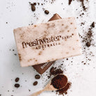 Organic Coffee polishing body bar, 200g, French triple milled with coffee exfoliant