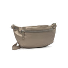 Palermo champagne crossbody bag, hidden back compartment, detail view