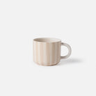 Paloma latte stoneware coffee cup, dishwasher safe, detail view