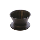 Patio coffee dripper in Japanese ceramic, truncated cone with ridges, styled