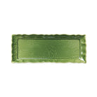 Primavera ceramic appetizer dish, white stoneware, detail view