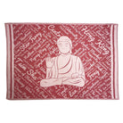 Red Hong Kong themed tea towel, cotton, design detail
