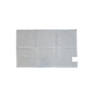 Puddle grey ribbed cotton bath mat, soft and absorbent, detail view