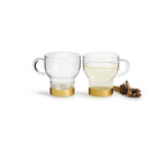 Sagaform Glass Mug Gold Pack of 2