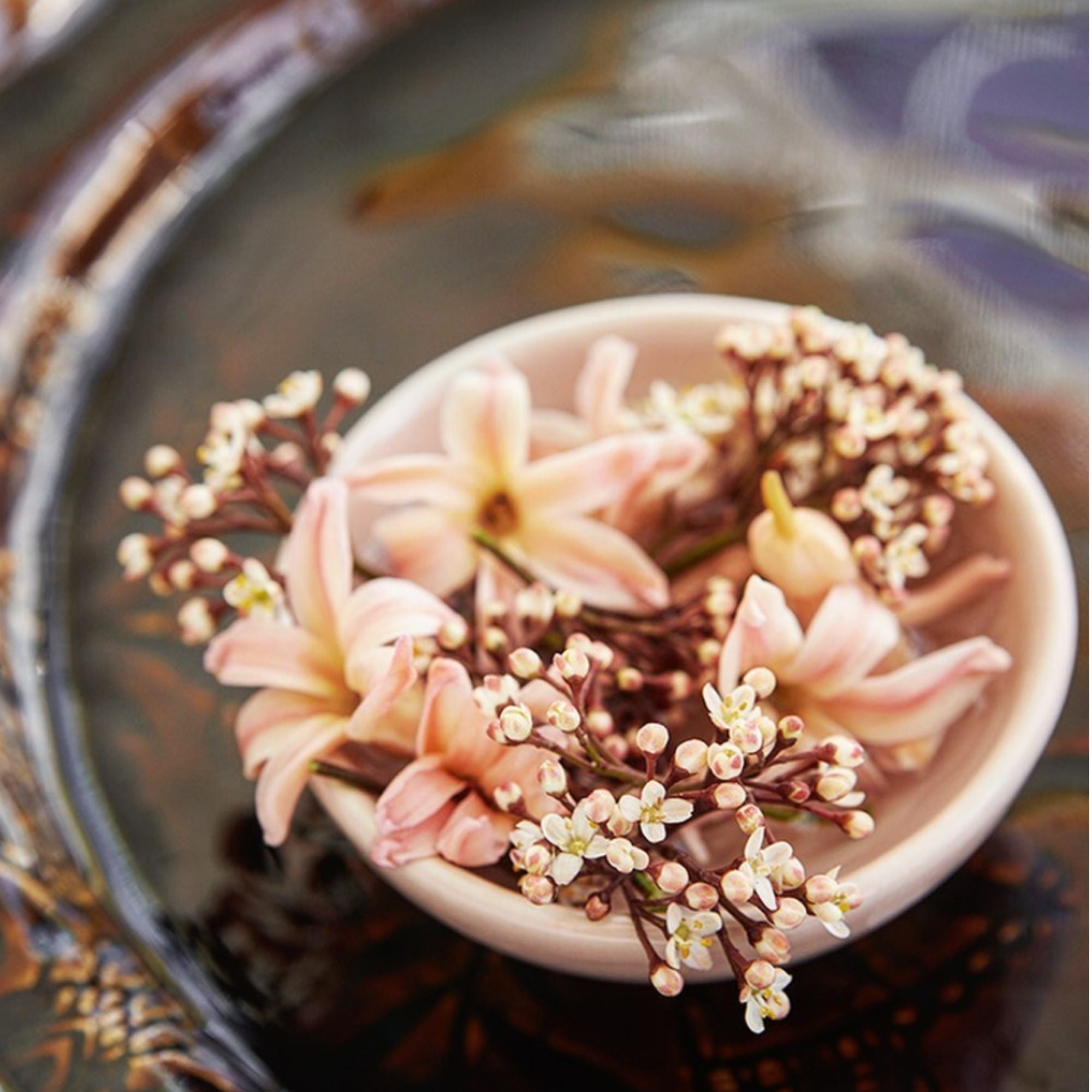 Sthal powder pink small dip bowl, stoneware, detail