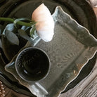 Sthal thunder small dip bowl, white stoneware, 8cm, made in Portugal