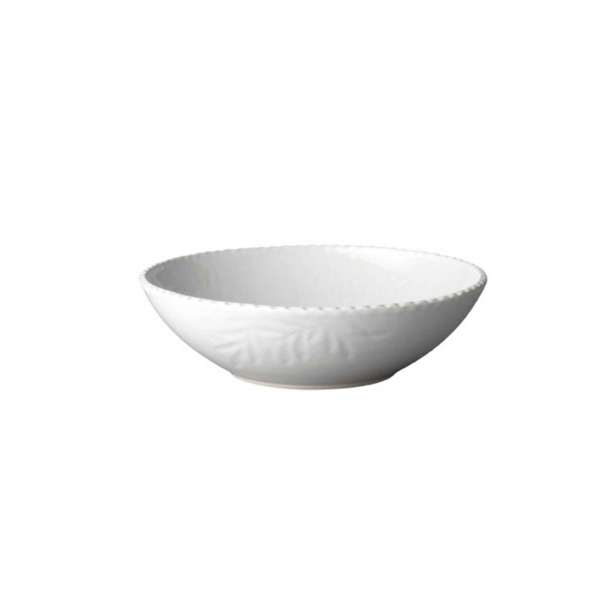 Sthal white small serving bowl with cracked glaze, stoneware, 24cm, made in Portugal