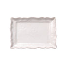 Sthal appetizer plate in white stoneware, rectangular 19.5 cm, made in Portugal