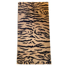 Tiger stripe hand-knotted Tibetan wool rug, 91 x 186cm