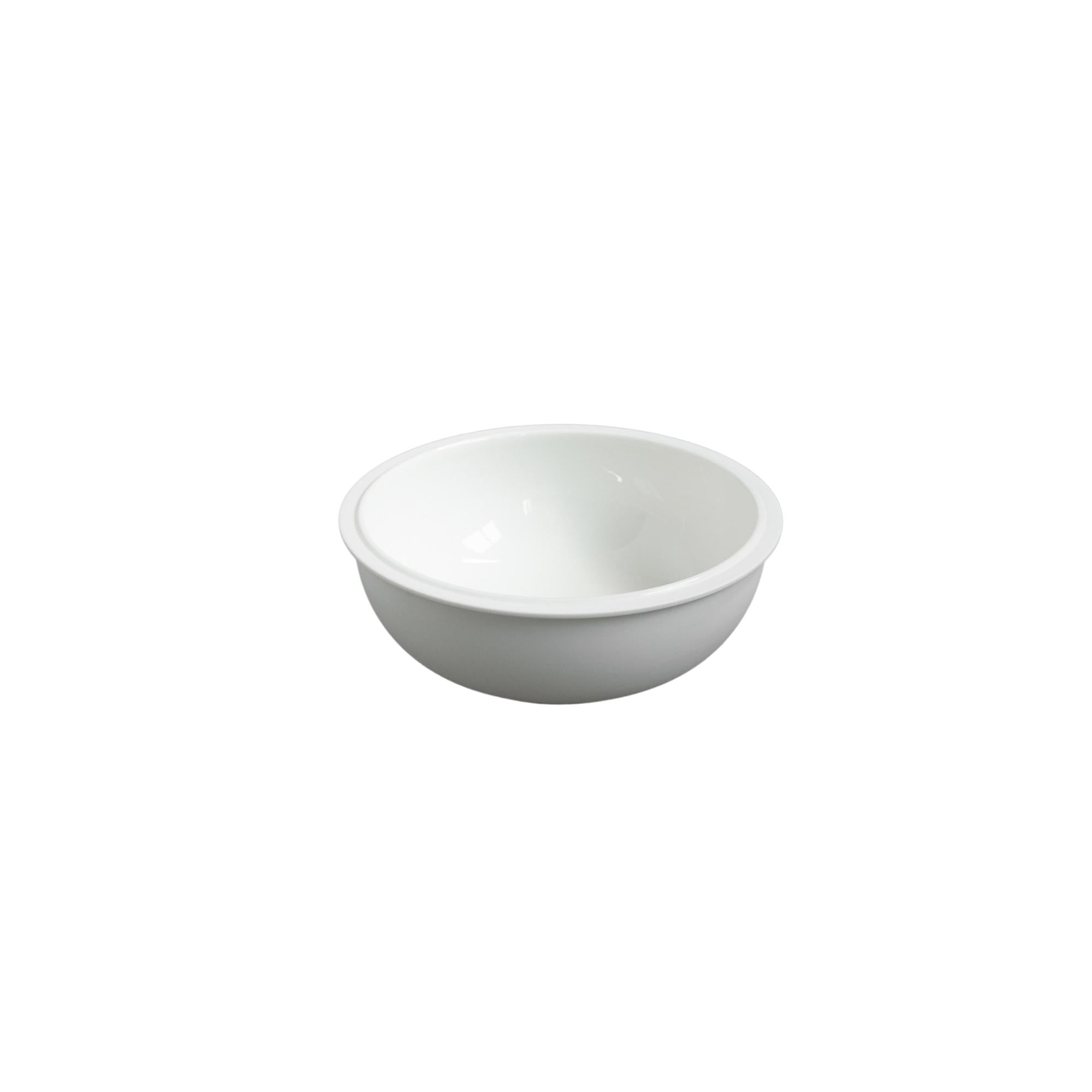 Tinge white porcelain bowls, set of 2, contrast glazed and raw rim, detail