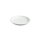 Tinge white porcelain side plates, set of 2, glazed and raw rim contrast, detail