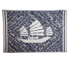 Denim Hong Kong tea towel, woven cotton, detail