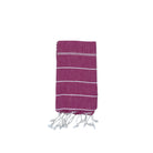 Raspberry Turkish hand and kids towel, soft flat weave cotton, machine washable