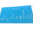Hong Kong skyline woven cotton towel, multi-functional, styled