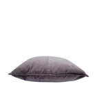Charcoal velvet cushion cover, soft cotton, styled
