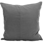 Grey cotton velvet cushion cover, 50 x 50cm, concealed back zip
