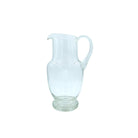 Vintage clear glass carafe, mouth-blown