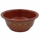 Small wooden lacquer bowl, unique tribal style, styled